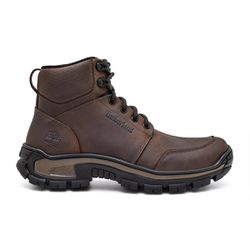Bota Masculina em Couro Legitimo 13017 café - FK-1... - TIMBERLOJA