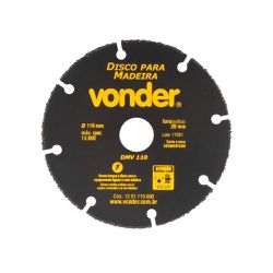 Disco de Corte Para Madeira 110mm Vonder - Tinbol Tintas