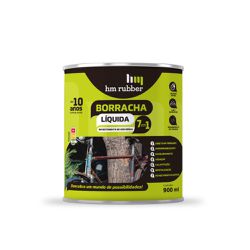 Borracha Líquida 7 em 1 Cinza 900ml Hm Rubber - Tinbol Tintas