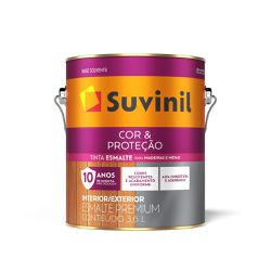 Tinta Esmalte Acetinado Cor & Proteção 3,6L Suvini... - Tinbol Tintas