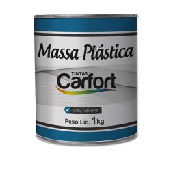 Massa Plástica Com Catalisador 1kg Carfort - Tinbol Tintas