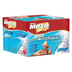 Kit Tinta Esmalte Pu para Piscina 4,5L Branco Maza - Tinbol Tintas