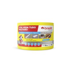 Fita Veda Tudo 10cm x 10m Brasilit - Tinbol Tintas