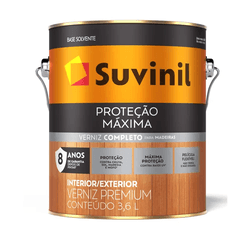 Verniz Brilho Proteção Máxima 3,6L Suvinil - Tinbol Tintas