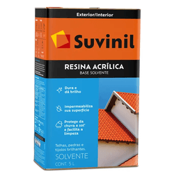 Resina Acrilica Brilho Solvente Telha Incolor 5L S... - Tinbol