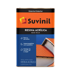 Resina Acrilica Brilho Base Agua 18L Suvinil - Tinbol