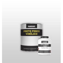 Kit Preto Fosco Vinilico F6004 c/catalisador F0604... - Tinbol Tintas