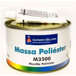 MASSA POLIESTER M3500 750 GR C/CATATALISADOR CINZA... - Tinbol