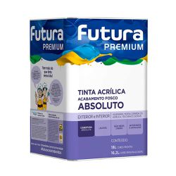 TINTA ACRÍLICA FOSCO ABSOLUTO PREMIUM FUTURA - 18L - TINTAS JD