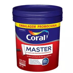 TINTA ACRÍLICA FOSCA BRANCO PREMIUM CORAL - TINTAS JD