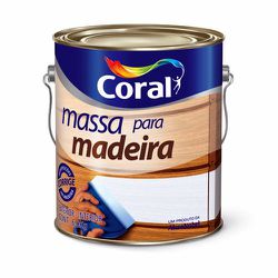 MASSA PARA MADEIRA 6KG CORAL - TINTAS JD