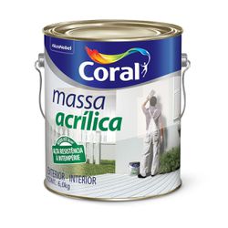 MASSA ACRÍLICA 6KG CORAL - TINTAS JD