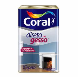 TINTA DIRETO NO GESSO 18L CORAL - TINTAS JD