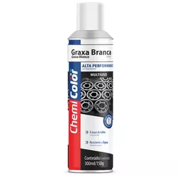 SPRAY GRAXA LITIO BRANCA 300ML CHEMICOLOR - TINTAS JD