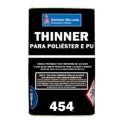 THINNER PARA POLIÉSTER/POLIURETANO 454 5L LAZZURIL - TINTAS JD