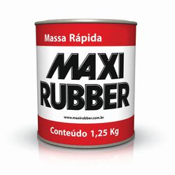 MASSA RÁPIDA BRANCA 0,9L MAXI RUBBER - TINTAS JD