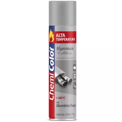 SPRAY ALTA TEMPERATURA ALUMINIO FOSCO 350ML CHEMIC... - TINTAS JD