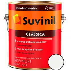 TINTA PVA CLÁSSICA BRANCO NEVE 3,6L SUVINIL - TINTAS JD