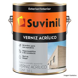 VERNIZ ACRÍLICO INCOLOR SUVINIL 3,6L - TINTAS JD