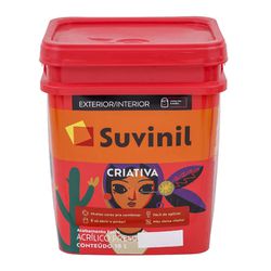 TINTA ACRÍLICA FOSCO CRIATIVA SUVINIL BALDE 18L - TINTAS JD