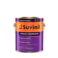 TINTA ACRÍLICA FOSCO COMPLETO SUVINIL 3,6L - TINTAS JD