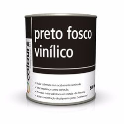 VINÍLICO PRETO FOSCO 0,6L SEM CATALISADOR MAXI RUB... - TINTAS JD