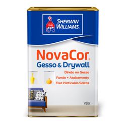 NOVACOR ACRILICO GESSO & DRYWALL BRANCO FOSCO 18LT - Tintas Oliveira