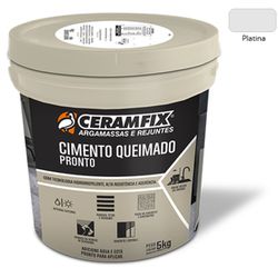 CERAMFIX CIMENTO QUEIMADO PLATINA PRONTO 5KG - Tintas Oliveira