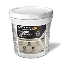 CERAMFIX CIMENTO QUEIMADO CINZA PRONTO 5KG - Tintas Oliveira