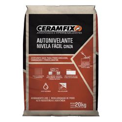 CERAMFIX REVESTLISO MASSA NIVELADORA CINZA 20KG - Tintas Oliveira