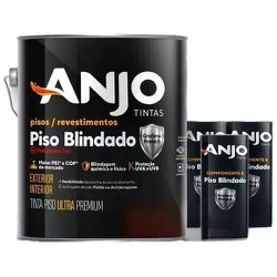 KIT ANJO PISO BLINDADO PU CINZA N6 +3 COMP B 3,6L... - Tintas Oliveira