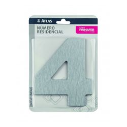 ATLAS NUMERO PARA CASA ADESIVO 4 ACM ESP PR3002/4 - Tintas Oliveira