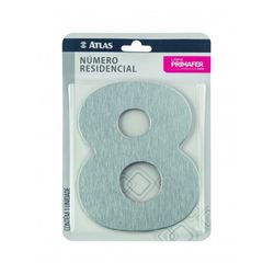 ATLAS NUMERO PARA CASA ADESIVO 8 ACM ESP PR3002/8 - Tintas Oliveira