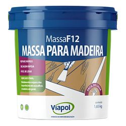 VIAPOL MASSA MADEIRA F12 CASTANHO 1,65KG - Tintas Oliveira
