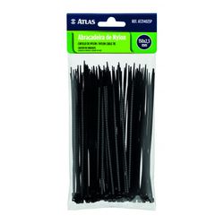 ATLAS ABRACADEIRA PR 200X3,6MM PCT 100UN AT220036P - Tintas Oliveira