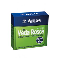 ATLAS FITA VEDA ROSCA 18MM X 25M AT2625 - Tintas Oliveira