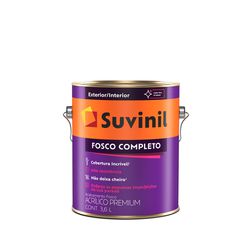 SUVINIL ACRÍLICO FOSCO COMPLETO BRANCO 3,6L - TINTAS PALMARES