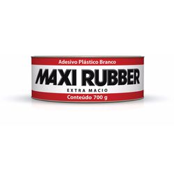 MAXI RUBBER MASSA PLÁSTICA BRANCA 700GR