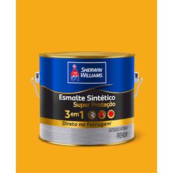 SHERWIN WILLIAMS ESMLATE SINTÉTICO SUPER PROTEÇÃO 3 EM 1 AB AMARELO OURO 2,4L