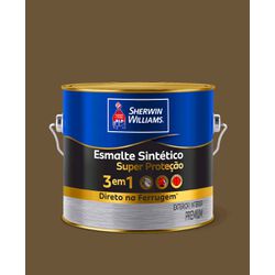 SHERWIN WILLIAMS ESMALTE SINTÉTICO SUPER PROTEÇÃO 3 EM 1 AB BRONZE 2,4L