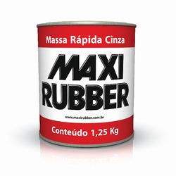 MAXI RUBBER MASSA RÁPIDA CINZA 900ML 