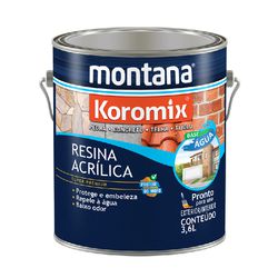 MONTANA KOROMIX RESINA ACRÍLICA ÁGUA INCOLOR 3,6L - TINTAS PALMARES