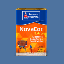 Tinta Acrilica Fosca Novacor Extra Azul Índico 18l... - TINTAS PALMARES