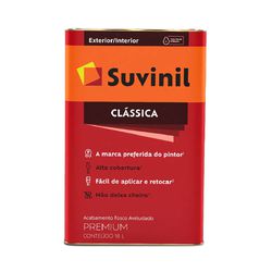 SUVINIL A CLASSICA PVA BRANCO 18L. - TINTAS PALMARES