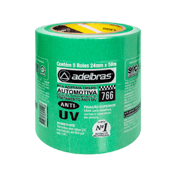 ADELBRAS 766 FITA CREPE VERDE AUTOMOTIVA ANTI-UV 2... - TINTAS PALMARES
