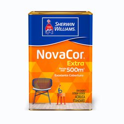 Tinta Acrilica Fosca Novacor Extra Branco 18l- She... - TINTAS PALMARES