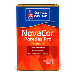 Tinta Acrilica Novacor Paredes Pro Fosco Branco 18 - TINTAS PALMARES
