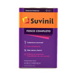 Tinta AcrÍlica Toque Fosco Completo Branco 18l- Su... - TINTAS PALMARES