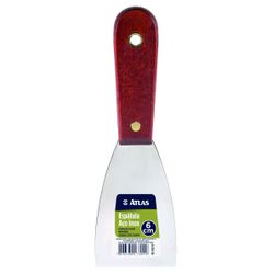 ATLAS ESPÁTULA AÇO INOX 06 CM - TINTAS PALMARES