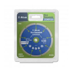 ATLAS DISCO DIAMANTADO SEGMENTADO 110X20MM - TINTAS PALMARES